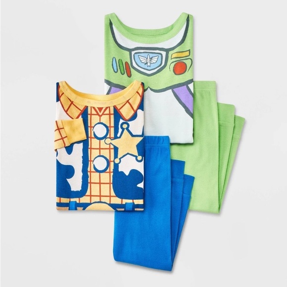 Disney Pixar Other - NWT Toy Story Kids Character Pajama Set - Blue and Green